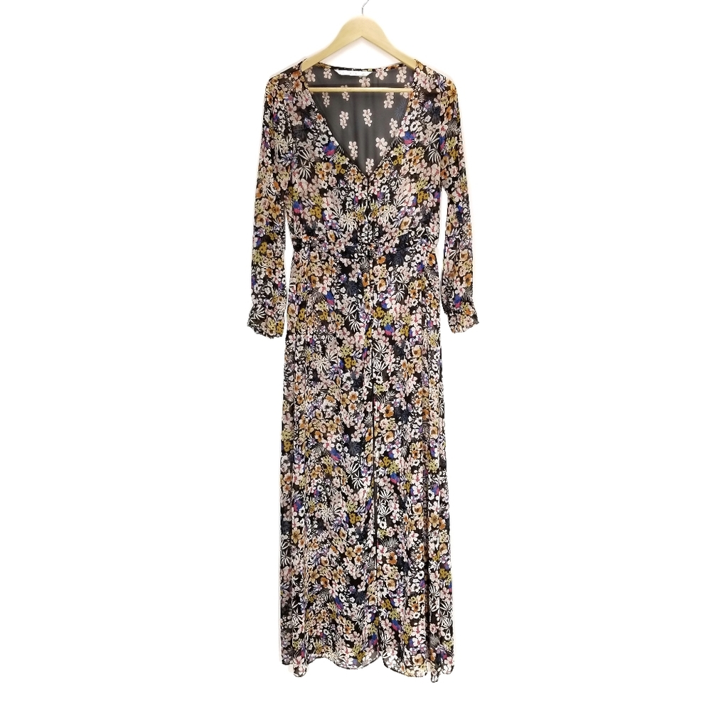 Zara | Spain Floral Sheer Maxi Duster - Picture 4 of 9